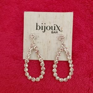 NWT Rhinestone Drop Earrings